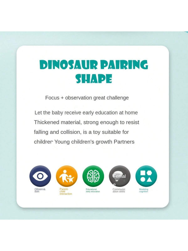 Dinosaur Shape Learning Puzzles for Toddlers-Toy Treasure