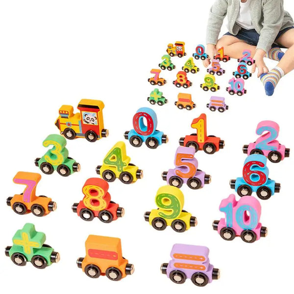 Magnetic Number Train Learning Toy