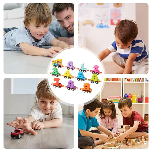 Magnetic Number Train Learning Toy