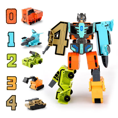 Digital Deformation Robot Toy 0 to 9 Complete Set-Toy Treasure