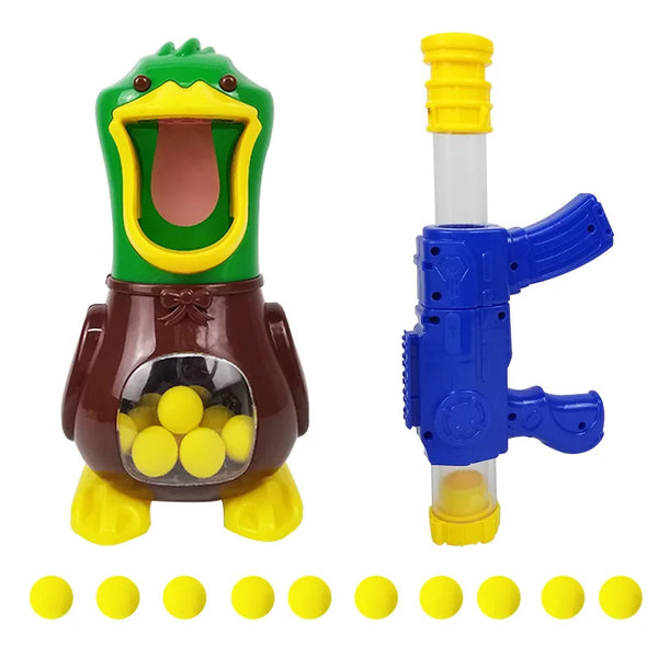 Hunger Shooting Duck Air Gun Soft Pinball Toy