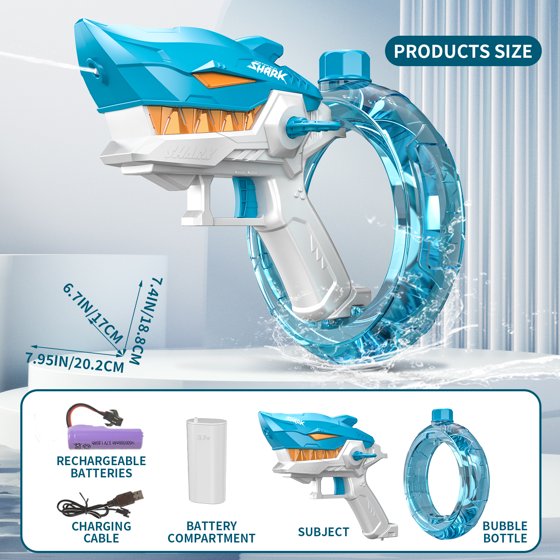 Shark Water Gun | Electric & Rechargeable