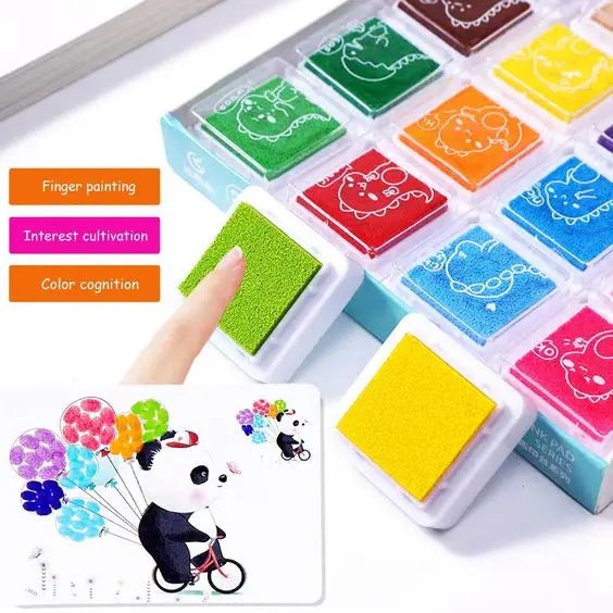 Finger Painting Coloring Book Set