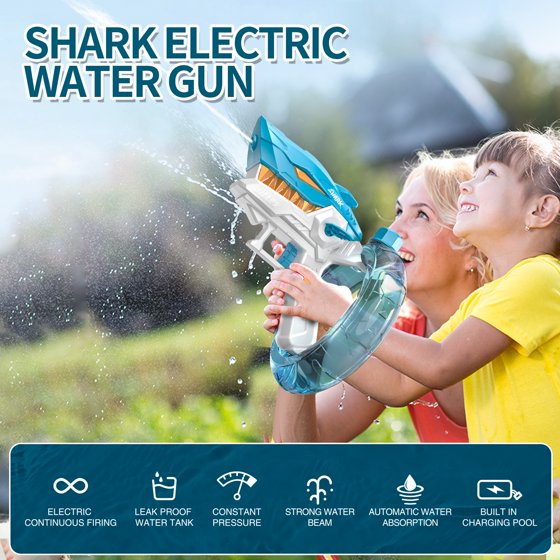 Shark Water Gun | Electric & Rechargeable