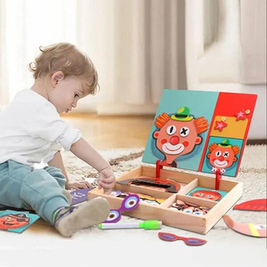 Magnetic Wooden Puzzle Game