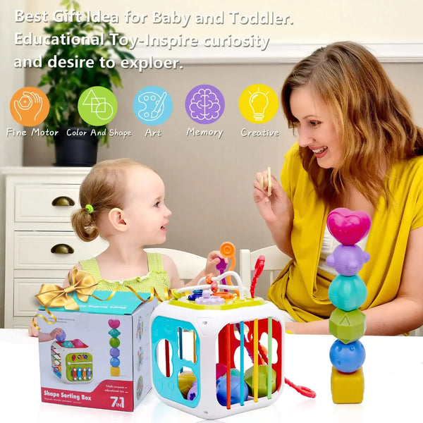 Baby Shape Sorter Montessori Toy-Toy Treasure