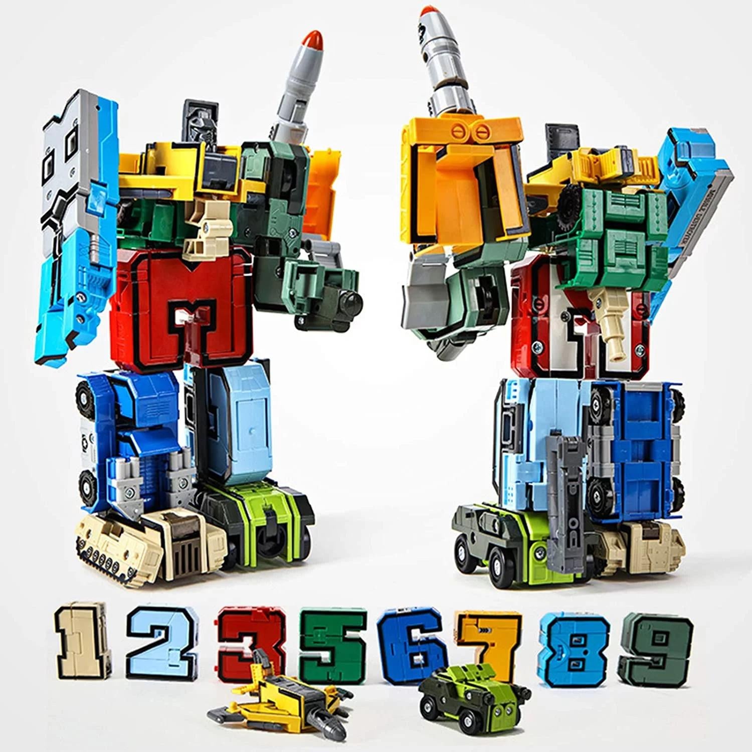 Digital Deformation Robot Toy 0 to 9 Complete Set-Toy Treasure